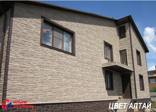 Фасадная панель Альта-Профиль Скалистый камень